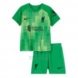 Camiseta Liverpool Portero Nino 2021-2022 Verde