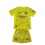 Camiseta Manchester City Portero Nino 2025-2026 Amarillo