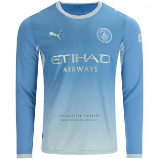 Camiseta Manchester City 1ª Manga Larga 2026-2027