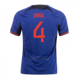 Camiseta Paises Bajos Jugador Virgil 2ª 2022