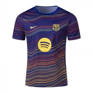 Camiseta Pre Partido del Barcelona 2025-2026 Azul