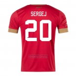 Camiseta Serbia Jugador Sergej 1ª 2022