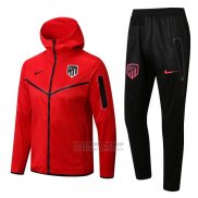 Chandal con Capucha del Atletico Madrid 2022-2023 Rojo