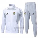 Chandal de Chaqueta del Real Madrid 2025-2026 Blanco Gris