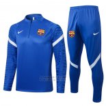 Chandal de Sudadera del Barcelona 2021-22 Azul