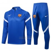 Chandal de Sudadera del Barcelona 2021-22 Azul