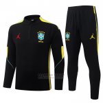 Chandal de Sudadera del Brasil 2026-2027 Negro Amarillo