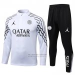 Chandal de Sudadera del Paris Saint-Germain 2025-2026 Blanco