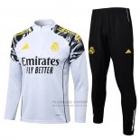 Chandal de Sudadera del Real Madrid Nino 2025-2026 Blanco