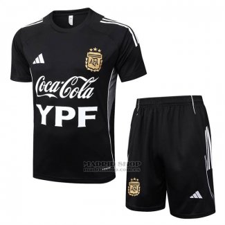 Chandal del Argentina Manga Corta 2025-2026 Negro - Pantalon Corto