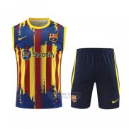 Chandal del Barcelona Sin Mangas 2023-2024 Amarillo y Azul