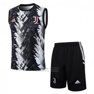 Chandal del Juventus Sin Mangas 2023-2024 Negro y Gris