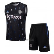 Chandal del Manchester United Sin Mangas 2023-2024 Negro