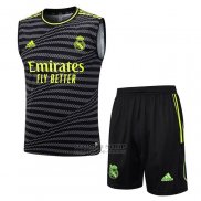 Chandal del Real Madrid Sin Mangas 2023-2024 Negro