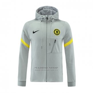 Chaqueta con Capucha del Chelsea 2021-2022 Gris
