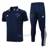 Conjunto Polo del Cruzeiro 2023-2024 Azul