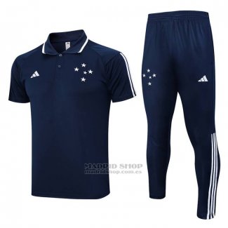 Conjunto Polo del Cruzeiro 2023-2024 Azul