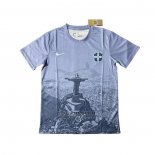 Tailandia Camiseta Brasil Jesus 2025-2026 Gris