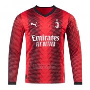 Camiseta AC Milan 1ª Manga Larga 2023-2024