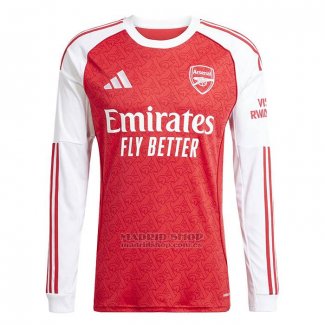 Camiseta Arsenal 1ª Manga Larga 2025-2026