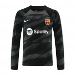 Camiseta Barcelona Portero Manga Larga 2023-2024 Negro