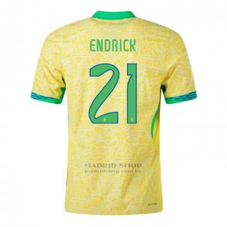 Camiseta Brasil Jugador Endrick 1ª 2024