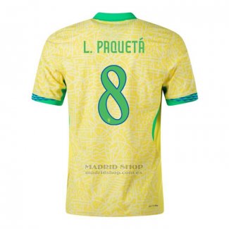 Camiseta Brasil Jugador L.Paqueta 1ª 2024