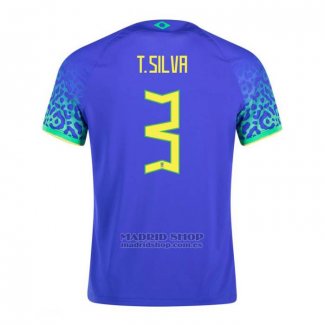 Camiseta Brasil Jugador T.Silva 2ª 2022