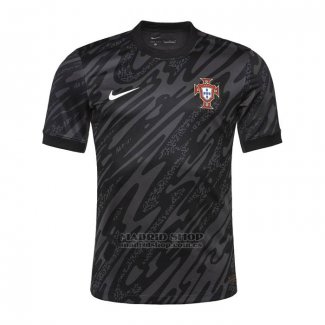 Camiseta Portugal Portero 2024 Negro