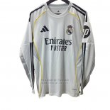 Camiseta Real Madrid 1ª Manga Larga 2025-2026