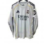Camiseta Real Madrid 1ª Manga Larga 2025-2026