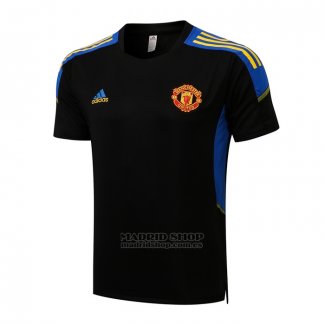 Camiseta de Entrenamiento Manchester United 2021-2022 Negro