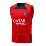 Camiseta de Entrenamiento Paris Saint-Germain Sin Mangas 2022-2023 Rojo