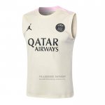 Camiseta de Entrenamiento Paris Saint-Germain Sin Mangas 2024-2025 Albaricoque
