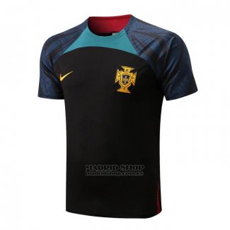 Camiseta de Entrenamiento Portugal 2022-2023 Negro