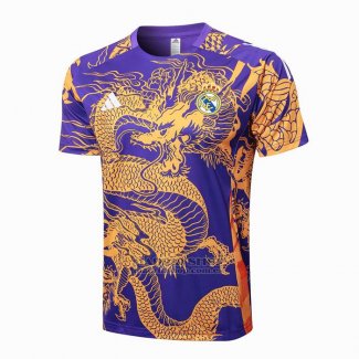 Camiseta de Entrenamiento Real Madrid Dragon 2024-2025 Purpura