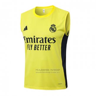 Camiseta de Entrenamiento Real Madrid Sin Mangas 2025-2026 Amarillo
