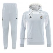 Chandal con Capucha del Real Madrid 2025 Gris