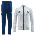 Chandal de Chaqueta del Olympique Marsella 2022-2023 Blanco