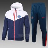 Chandal de Rompevientos del Paris Saint-Germain 2024-2025 Azul Blanco