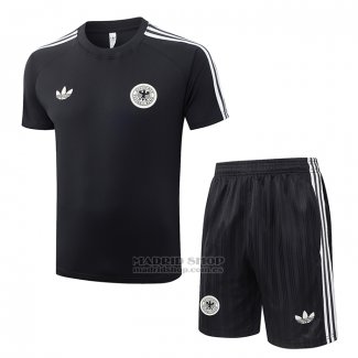 Chandal del Alemania Manga Corta 2026-2027 Negro - Pantalon Corto