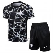 Chandal del Chelsea Manga Corta 2025-2026 Negro - Pantalon Corto