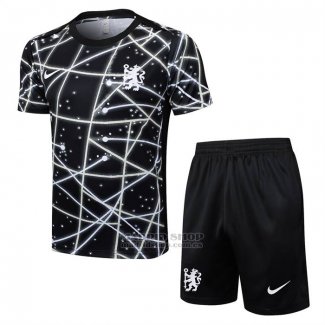 Chandal del Chelsea Manga Corta 2025-2026 Negro - Pantalon Corto
