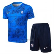 Chandal del Francia Manga Corta 2025-2026 Azul - Pantalon Corto