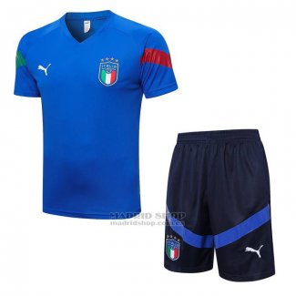 Chandal del Italia Manga Corta 2022-2023 Azul - Pantalon Corto