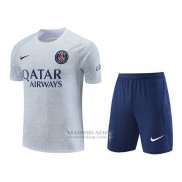 Chandal del Paris Saint-Germain Manga Corta 2022-2023 Gris - Pantalon Corto