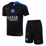 Chandal del Paris Saint-Germain Manga Corta 2025-2026 Negro - Pantalon Corto