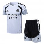 Chandal del Real Madrid Manga Corta 2025-2026 Blanco - Pantalon Corto