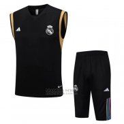 Chandal del Real Madrid Sin Mangas 2023-2024 Negro