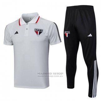 Conjunto Polo del Sao Paulo 2023-2024 Gris